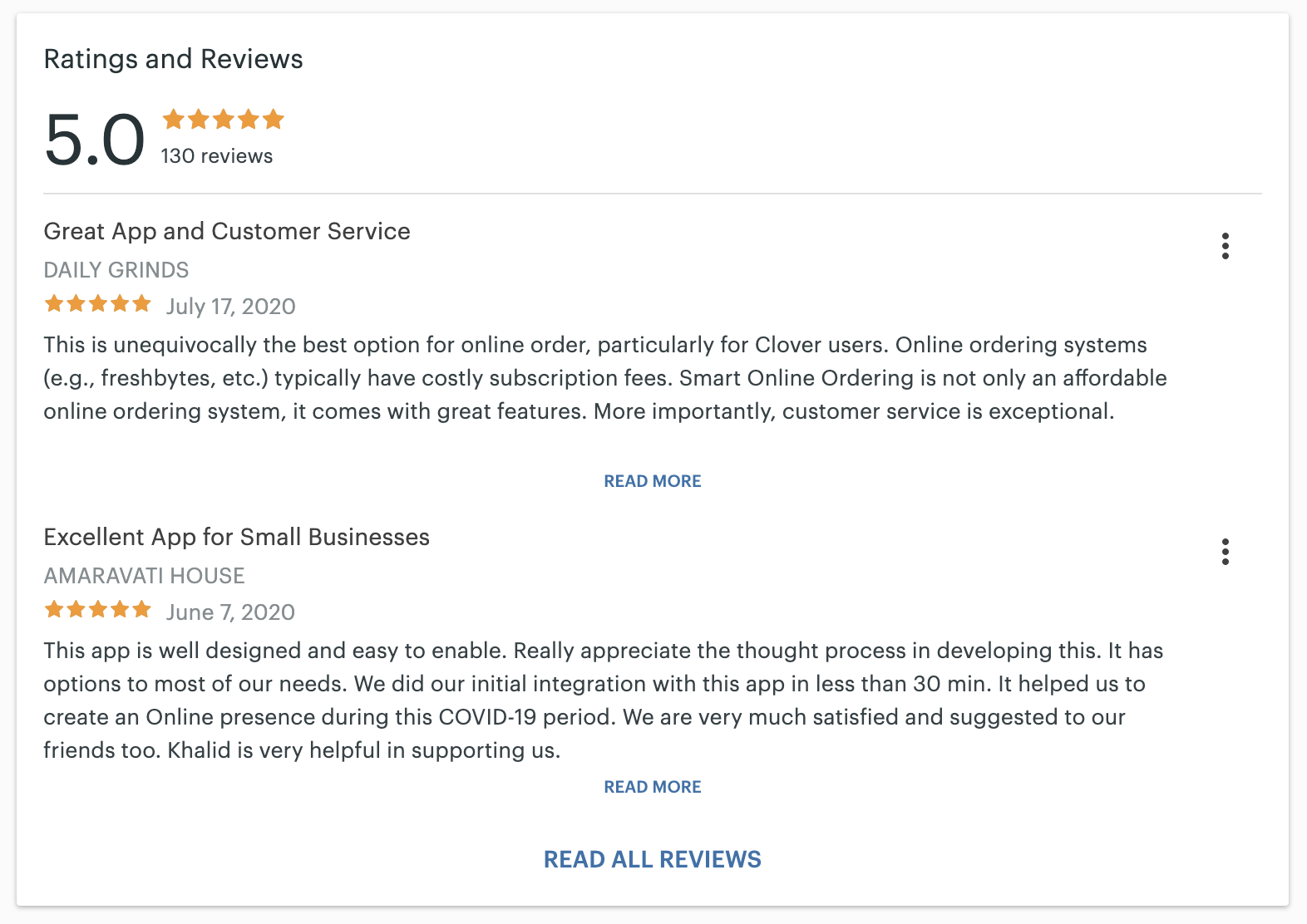 rating